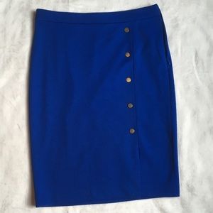 Royal Blue Pencil Skirt